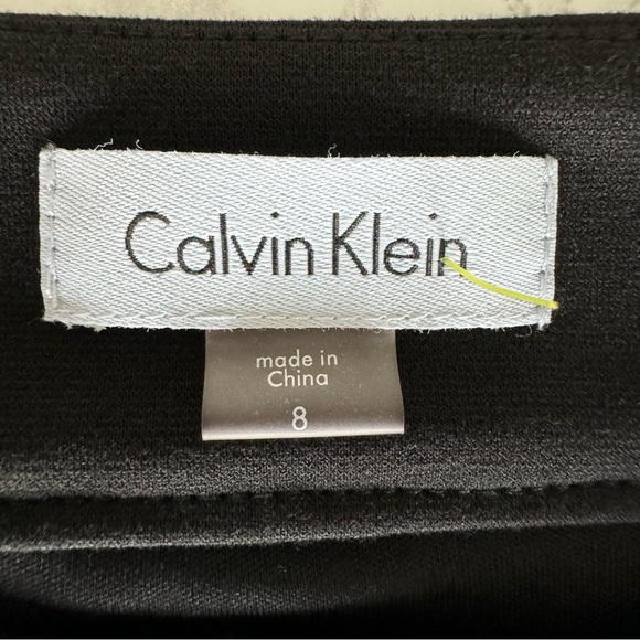 Calvin Klein Dress Black White Slimming Women's Size 8 - Picture 7 of 8